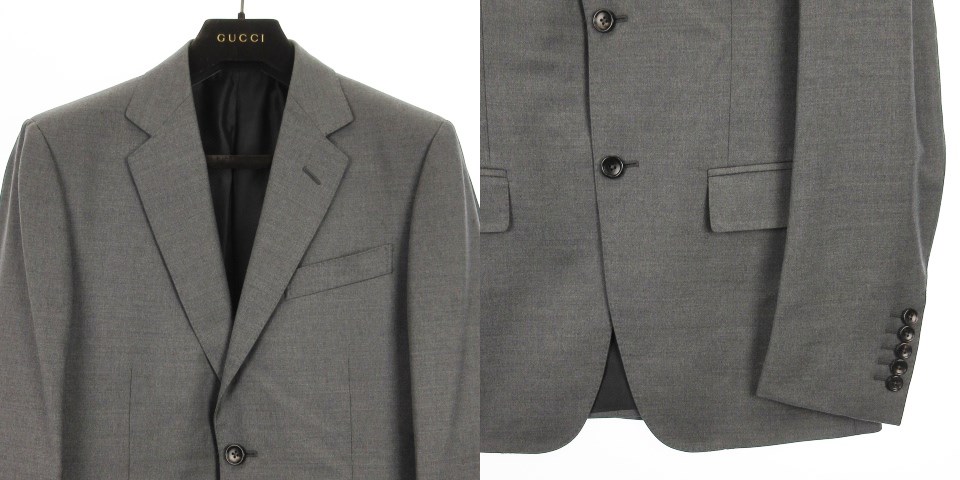 GUCCI メンズセットアップ スーツ（グレー）
美品！早いもの勝ちです。 楽天市場】Gucci グッチ（スーツ・セットアップ｜メンズ