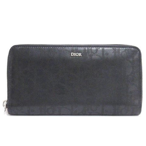 ディオール Dior オブリーク ギャラクシー 長財布 ラウンドジップ  