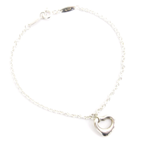 ティファニー　オープンハート　ブレスレットSv925 ティファニー TIFFANY & CO. オープンハート ブレスレット SV925