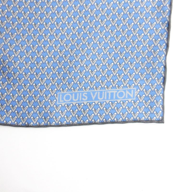 ルイヴィトン LOUIS VUITTON スカーフ ポケットチーフ ハンカチ V柄 総