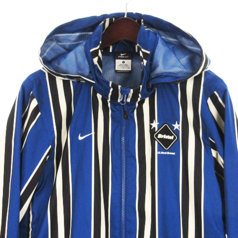 ナイキ NIKE × FCRB F.C.Real Bristol ストライプ ジャケット パーカー 
