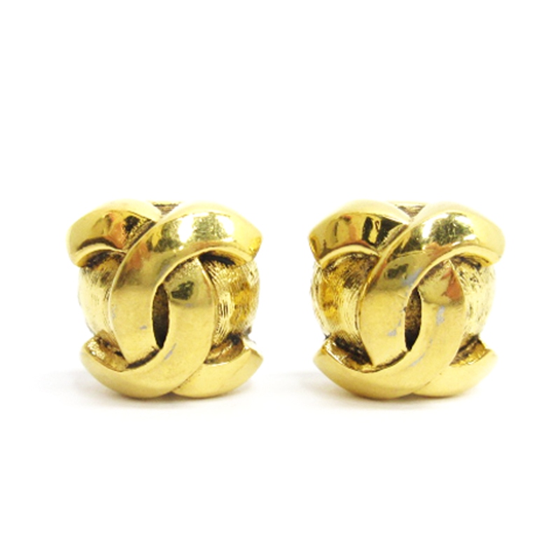 シャネル CHANEL ヴィンテージ ココマーク イヤリング 209 ゴールド  