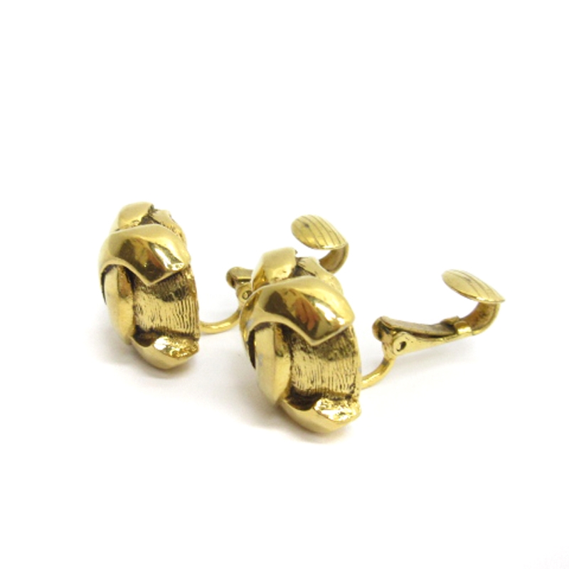 シャネル CHANEL ヴィンテージ ココマーク イヤリング 209 ゴールド  