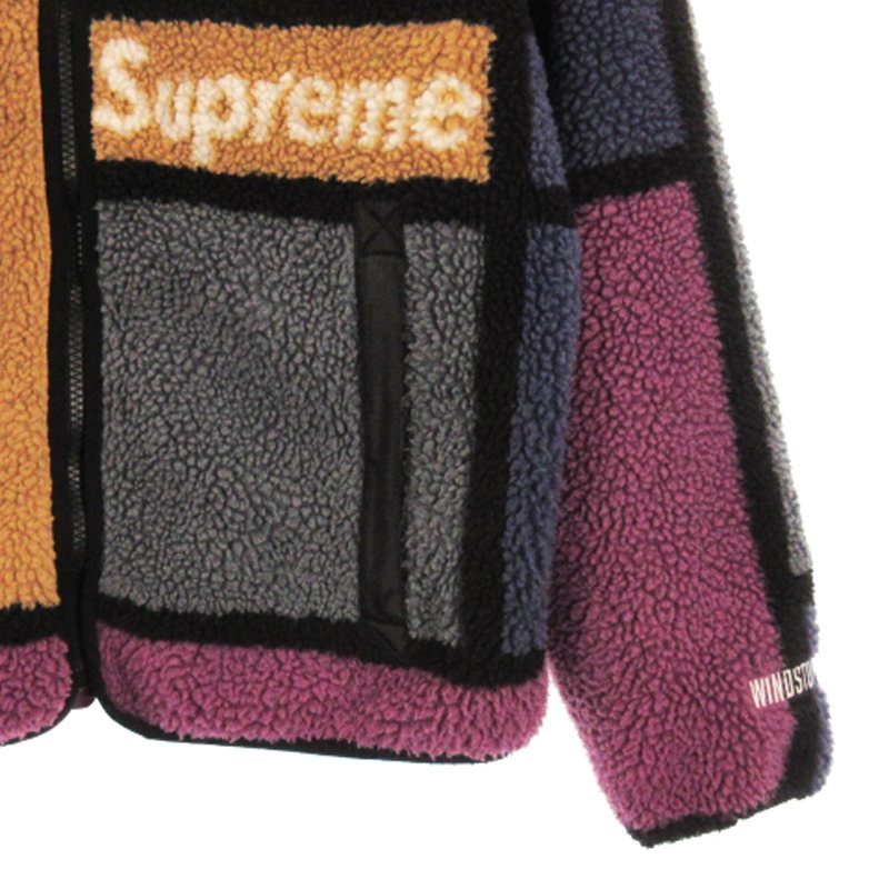 Supreme Reversible Colorblocked Fleece L supreme リバーシブル