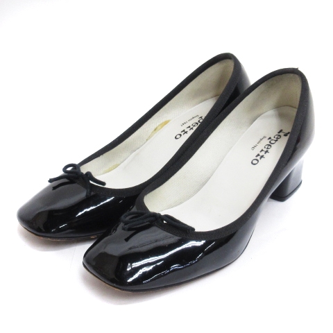 レペット パンプス 36 レディース - 黒 レペット repetto スエード