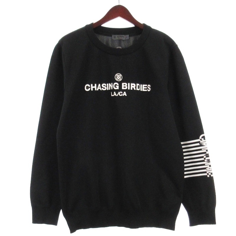 ジーフォア G/FORE ロゴ ニット セーター ブラック 4 ゴルフウェア  