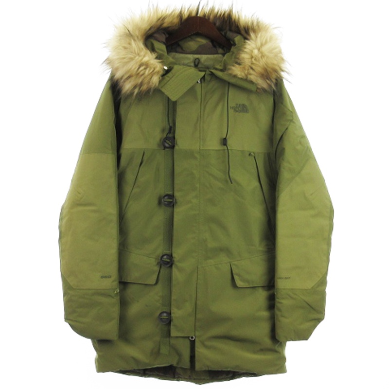 ザノースフェイス THE NORTH FACE COLD WEATHER PARKA ダウン ジャケット コート NF0A3CM6 カーキ S メンズ ザノースフェイス THE NORTH FACE COLD WEATHER PARKA ダウン