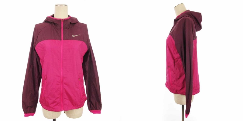 ナイキ ジャケット 2点セット ウィンドブレーカー ピンク ネイビー M ナイキ（NIKE）（キッズ）ウィンドブレーカー ジャケット