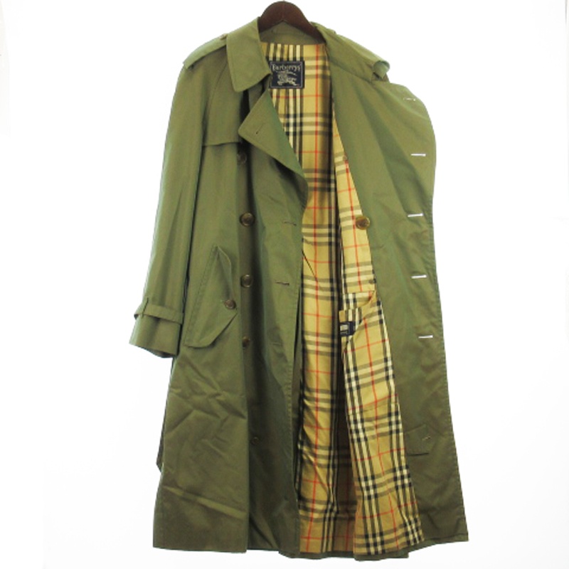 Burberrysバーバリーズ 長袖トレンチコート ノバチェック レディース バーバリー トレンチコート ロング丈 ライナー付 裏地ノバ