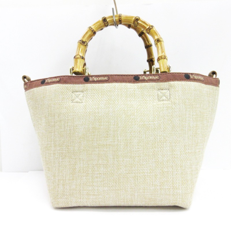 レスポートサック LesportSAC Atelier SM BAMBOO RAFFIA TOTE バンブー 