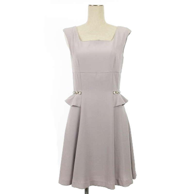 ジルスチュアート JILL STUART ビジュー ワンピース ノースリーブ  