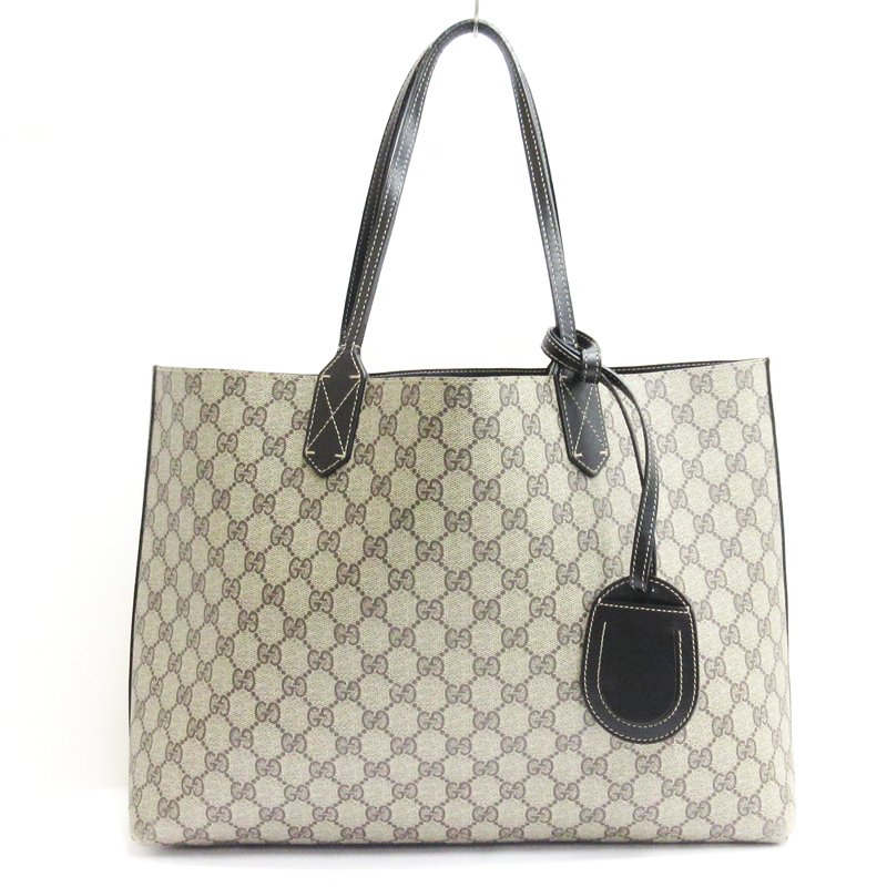グッチ GUCCI GGスプリーム リバーシブル トートバッグ レザー