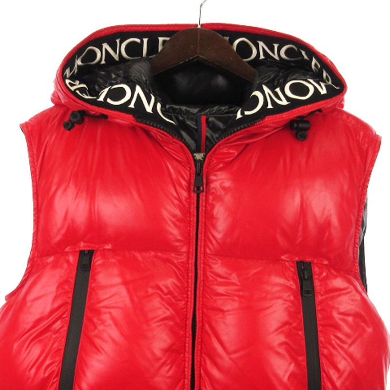 モンクレール MONCLER AGNEAUX ダウン ベスト ロゴ フーディ