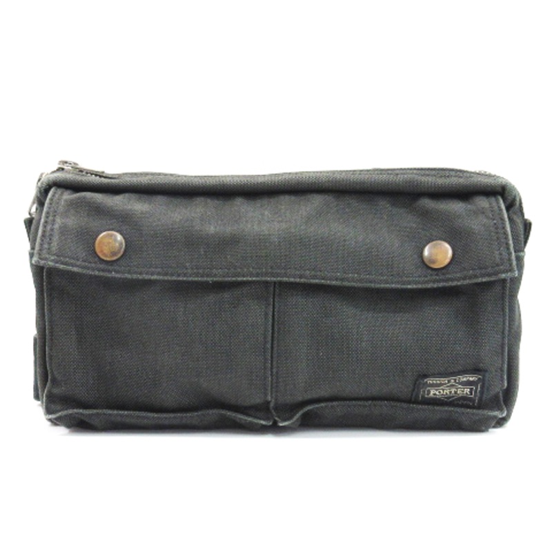 ポーター PORTER SMOKY ウェストバック ボディバッグ グレー メンズ 