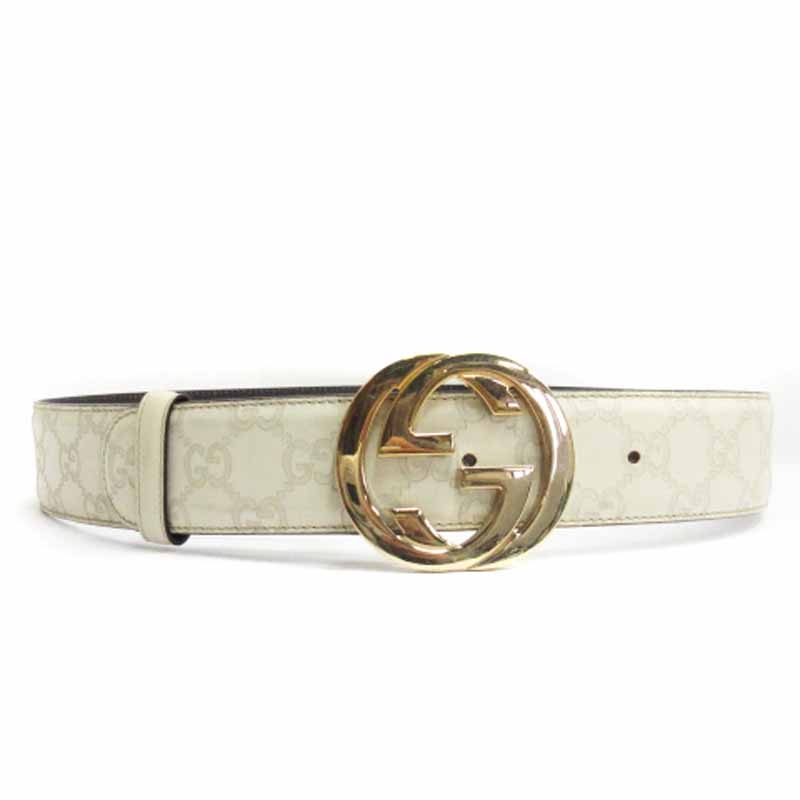 shotimeページ GUCCI ベルト インターロッキング グッチシマ GGレザー 114876