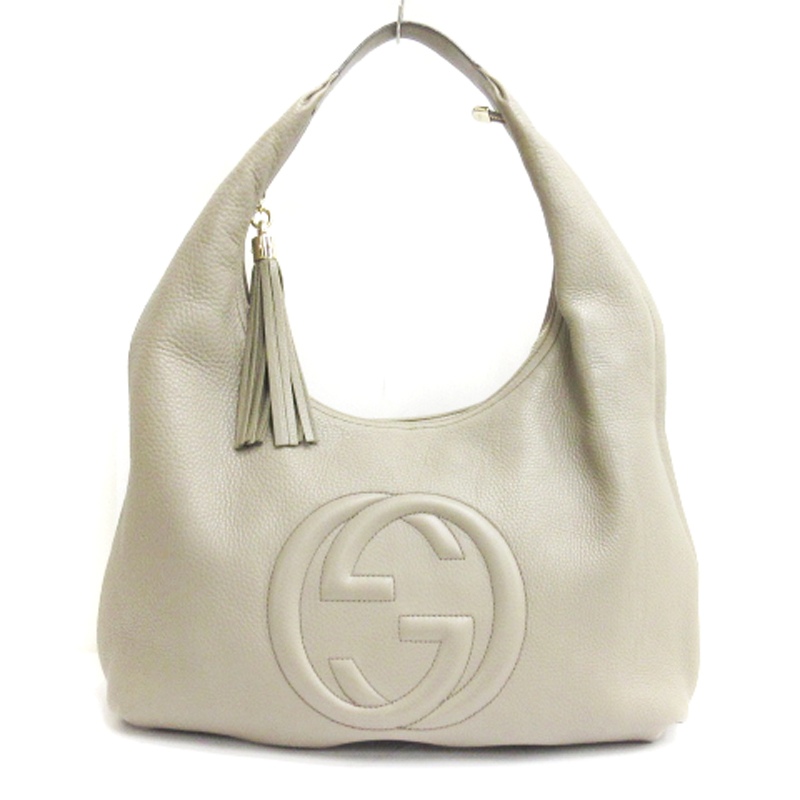 グッチ ソーホー ワンショルダーバッグ 282304 グレージュ ■ECS GUCCI - グッチ ソーホー ワンショルダーバッグ 282304 グレージュ