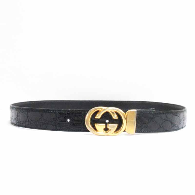 グッチ GUCCI ヴィンテージ インターロッキングGバックル ベルト  