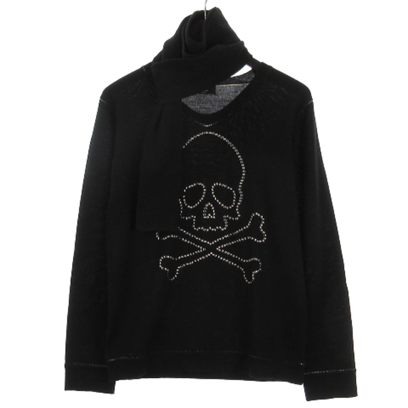 Roen ニット　スカル hyde着用 Roen 虎柄ボーダースカルニット セーター 44 S