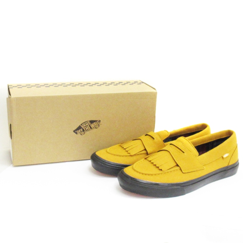 【未使用】VANS V196CF（22.5）ローファー　箱付き VANS ヴァンズ LOAFER ローファー V196CF CVS NAVY/WHITE