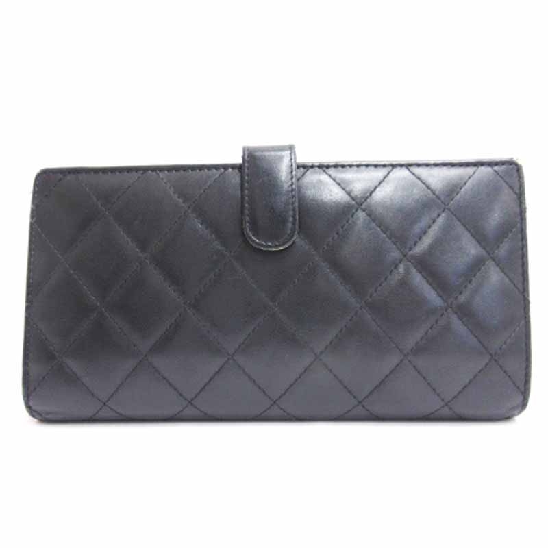 シャネル CHANEL カンボンライン ココマーク マトラッセ 長財布 