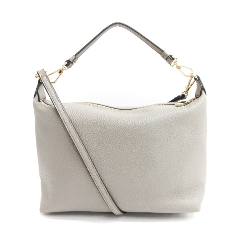 フルラ FURLA 3WAY ショルダー ハンド クラッチ バッグ グレー 240826E 