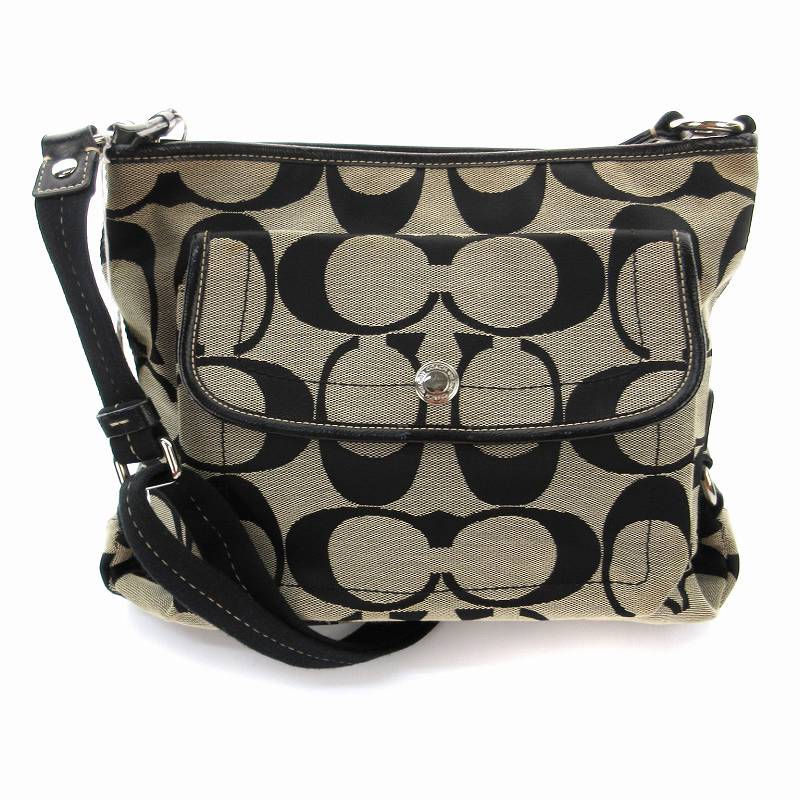 コーチ COACH ショルダーバッグ シグネチャー クロスボディ黒 ブラック 