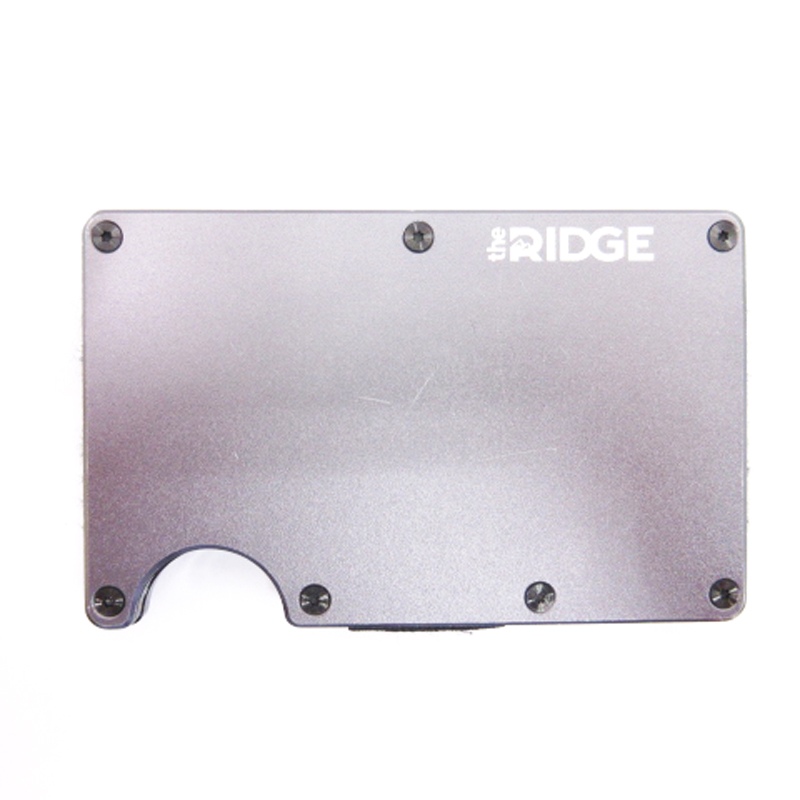 the RIDGE アルミニウム マネークリップ ガンメタル チタン 財布 the