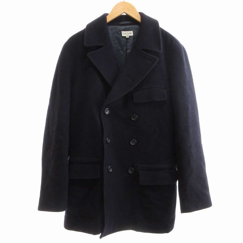 ポールスミス ピーコート ネイビー ブラック メンズ ダブル 【公式通販】