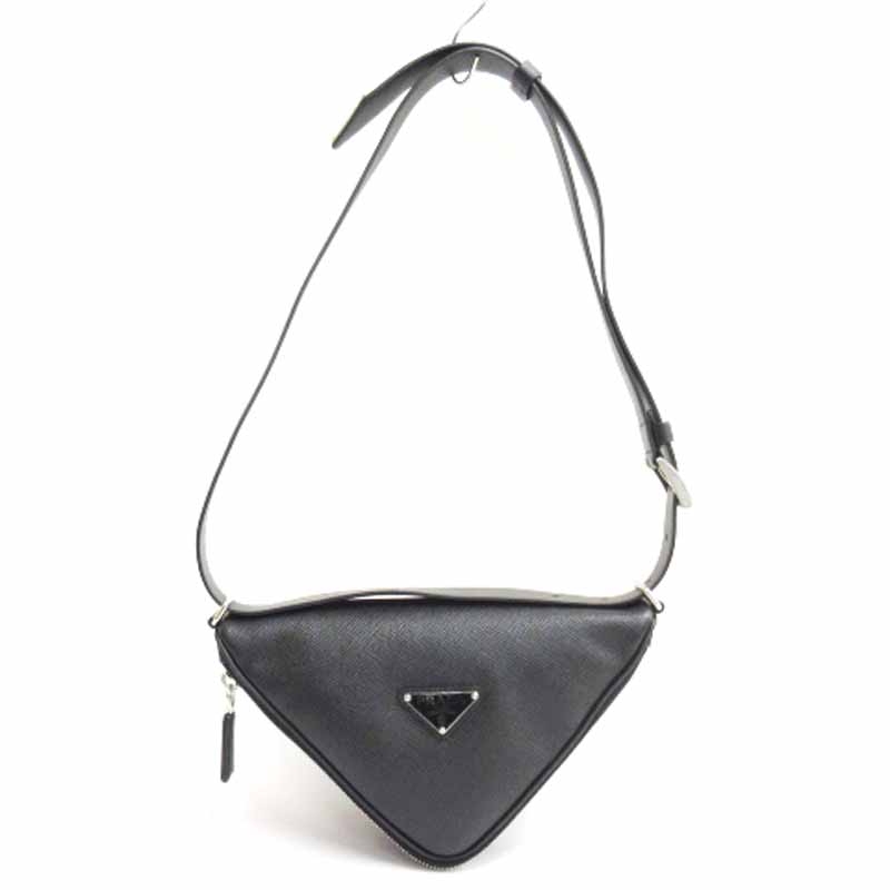 プラダ PRADA 三角プレート トライアングル ショルダー バッグ 