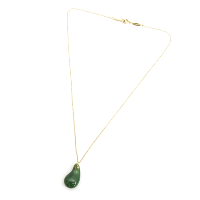 ティファニー TIFFANY & CO. K18 ティアドロップ ネックレス