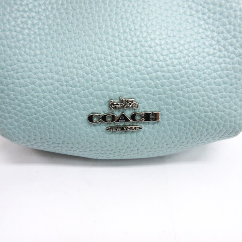 コーチ COACH ぺブルレザー キスロック がま口 小銭入れ コイン