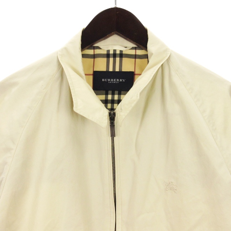 バーバリーロンドン　ダッフル ジップアップ ジャケット　ノバチェック　ベージュ バーバリー ロンドン BURBERRY LONDON ジップ ブルゾン ジャケット