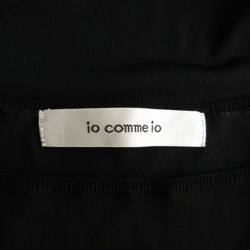 イオコムイオ ノースリーブ カットソー シアー シースルー 38 M 黒 イオコムイオ ノースリーブ カットソー シアー シースルー 38 M 黒