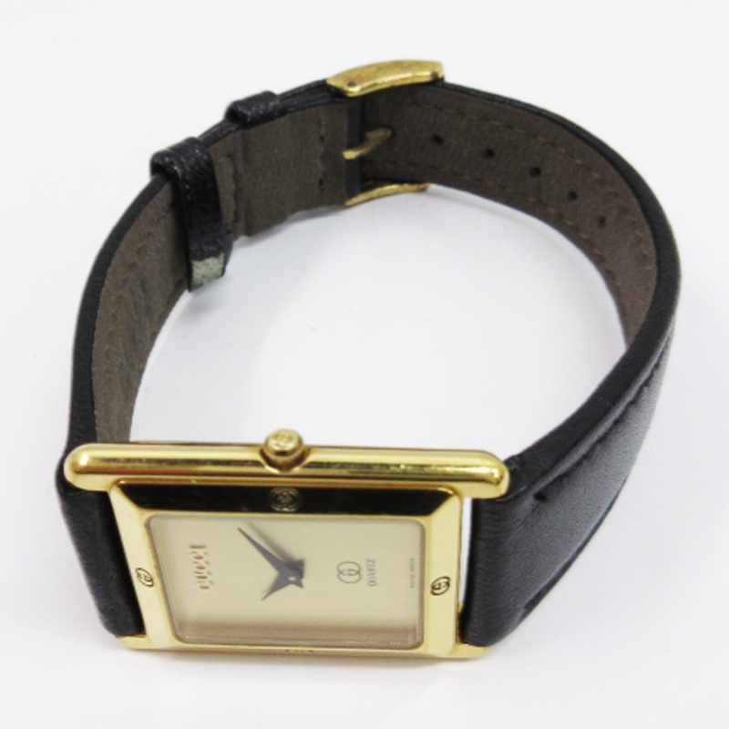 グッチ GUCCI 腕時計 スクエア クォーツ 2針 4100M ゴールドカラー