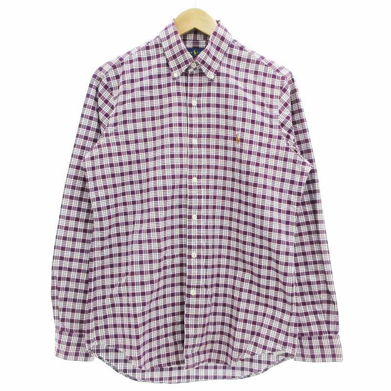 【新品未使用】POLO RALPH LAUREN ボタンダウンシャツ パープル POLO RALPH LAUREN ラルフローレン 長袖ボタンダウンシャツ 古着