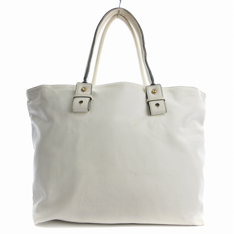 Chloe レザー 白色 バッグ