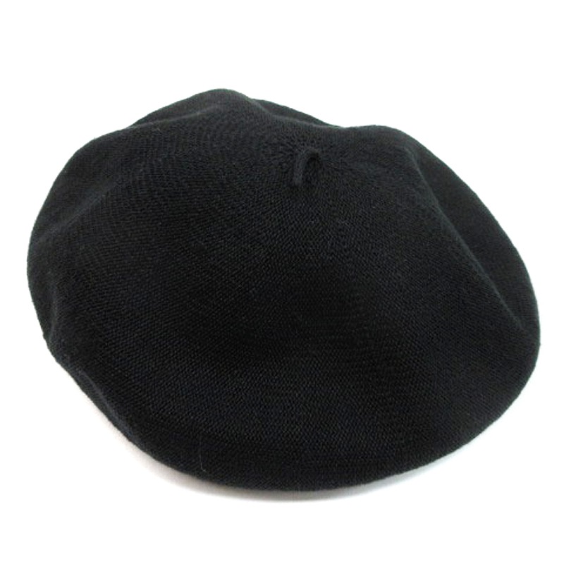 カシラ CA4LA リネン ベレー帽 帽子 ブラック 250128E レディース 016