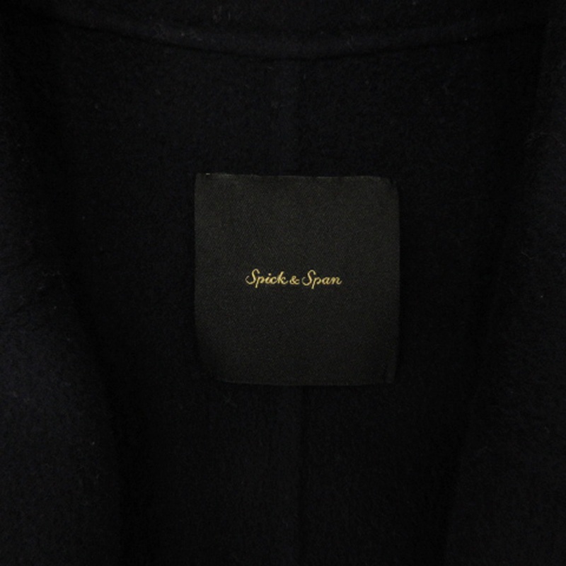 スピックアンドスパン W/Nyダブルブレストリバーコート ネイビー 38 スピックアンドスパン W/Nyダブルブレストリバーコート ネイビー