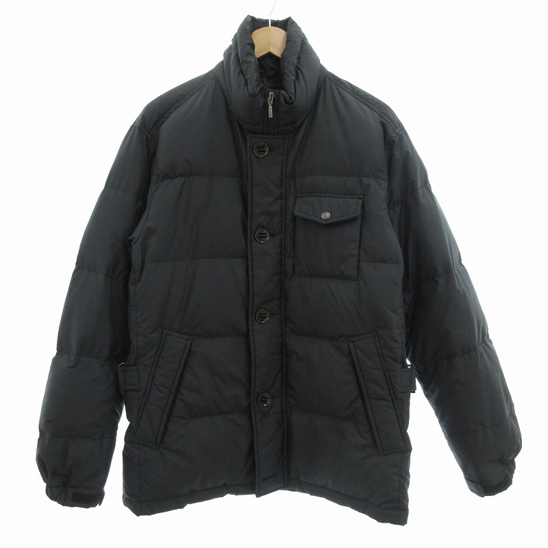 VILLAND ダウンジャケット スタンドカラー LL 黒 ブラック /UO メンズ 