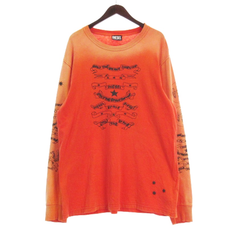 ディーゼル DIESEL パフプリント Tシャツ カットソー 長袖 T JUST LS 
