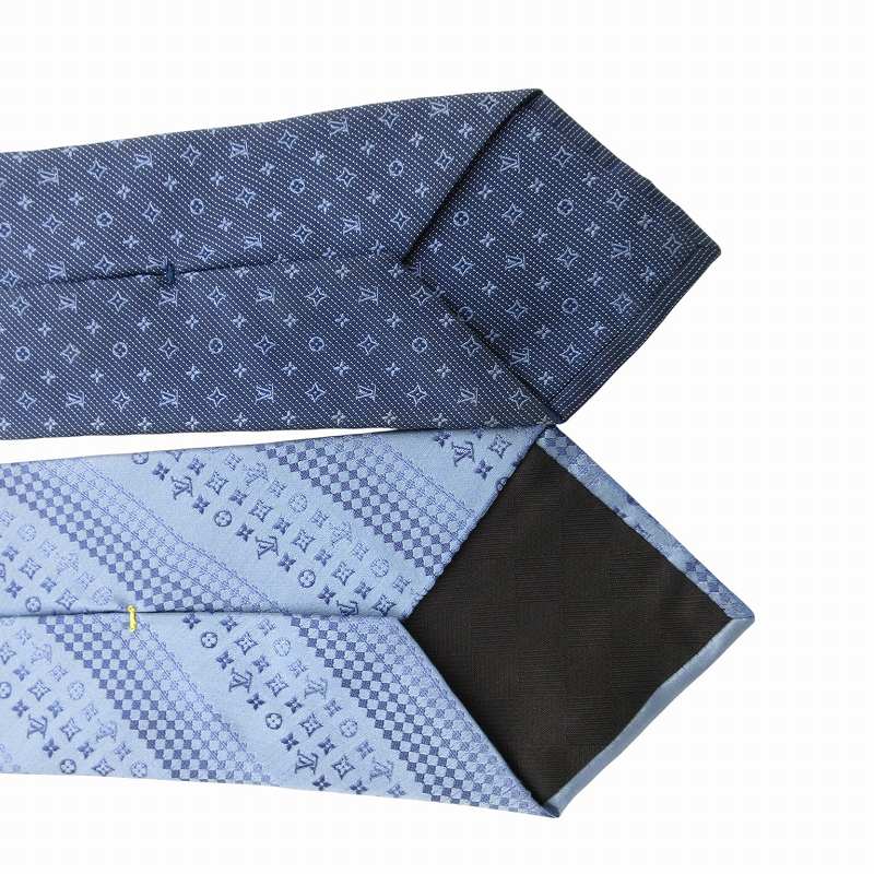 ルイヴィトン LOUIS VUITTON ネクタイ 2本セット モノグラム 総柄 LV