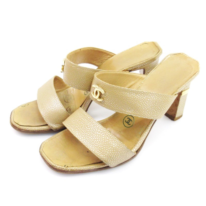 CHANEL シャネル ミュール サンダル ココマーク 22cm CHANEL シャネル