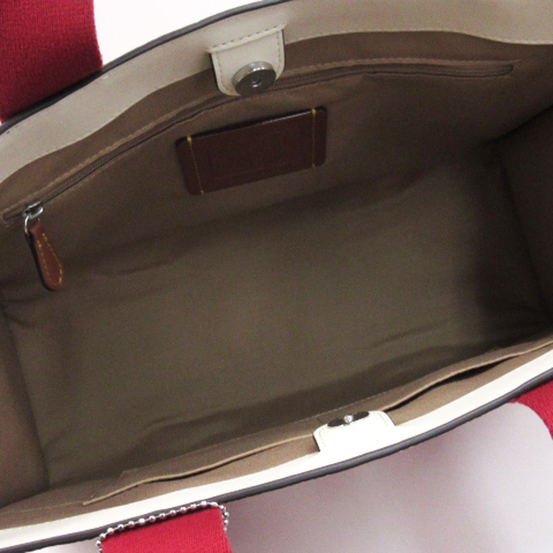 コーチ COACH スミス トートバッグ ショルダーバッグ チェリー