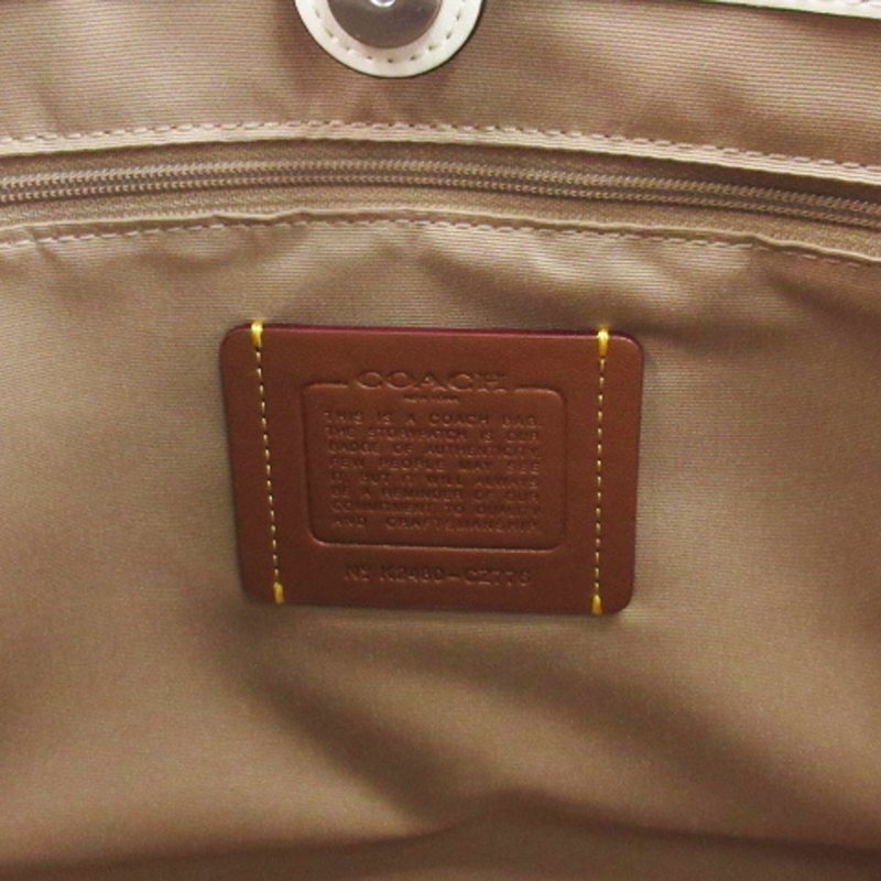 コーチ COACH スミス トートバッグ ショルダーバッグ チェリー