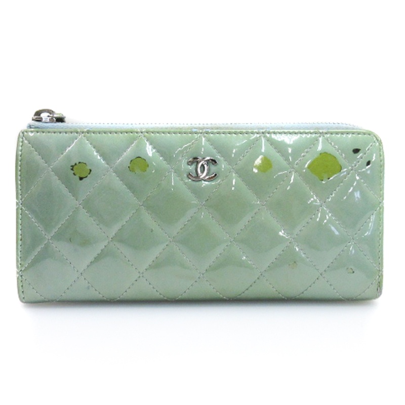 シャネル CHANEL マトラッセ ココマーク 長財布 L字ファスナー