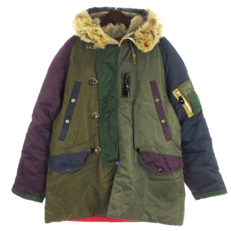 激レア！ドライボーンズ Dry Bones マルチカラー N-3B ドライボーンズ Dry Bones N-3B フライトジャケット 中綿 フーディ