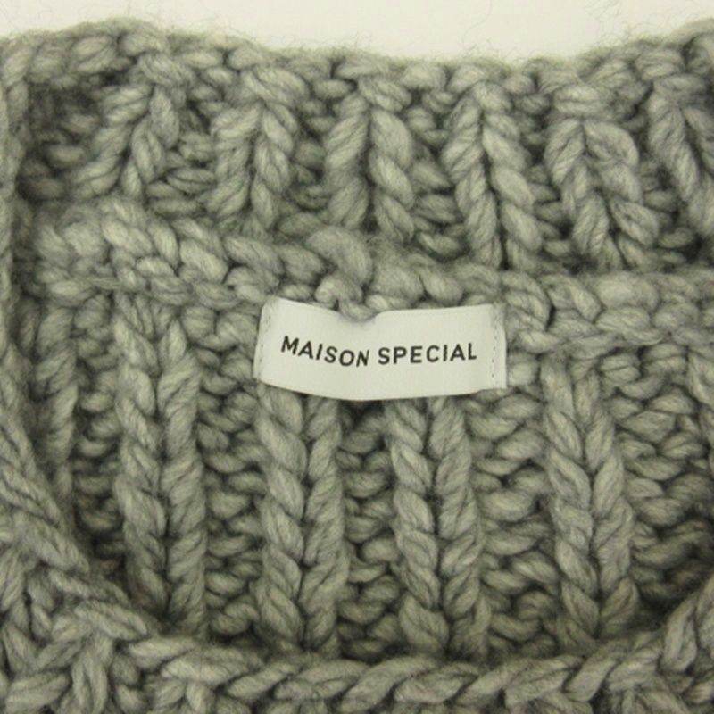 メゾンスペシャル MAISON SPECIAL Metallic Foil Cable Vest