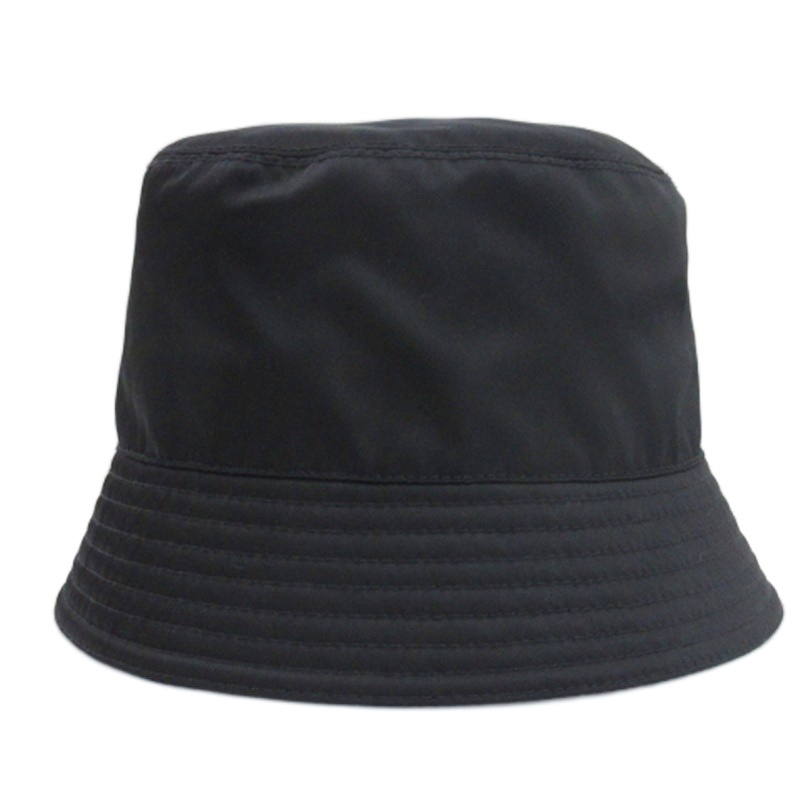 PRADA バケットハット ReNylon Lサイズ 三角ロゴ 黒