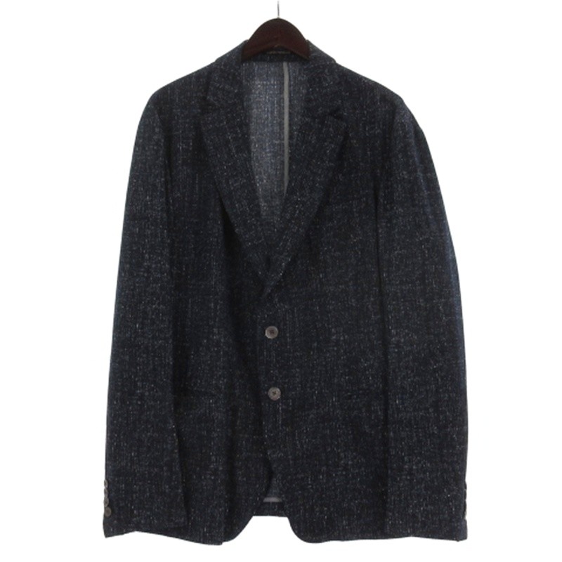 【未使用】エンポリオアルマーニ テーラードジャケット シアサッカー 50 XL エンポリオアルマーニ EMPORIO ARMANI シアサッカー テーラード