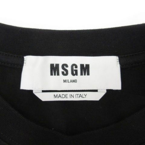 エムエスジーエム MSGM Tシャツ カットソー 半袖 クルーネック フリル
